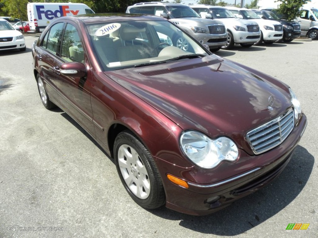 2006 C 280 Luxury - Barolo Red Metallic / Stone photo #1