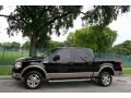 2005 Black Ford F150 Lariat SuperCrew 4x4  photo #2