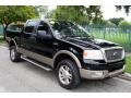 2005 Black Ford F150 Lariat SuperCrew 4x4  photo #13