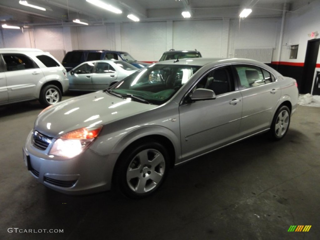 2007 Aura XE - Silver Pearl Metallic / Gray photo #1