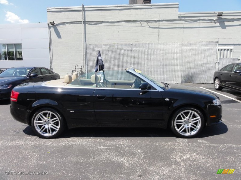 Brilliant Black 2009 Audi A4 2.0T Cabriolet Exterior Photo #53105486