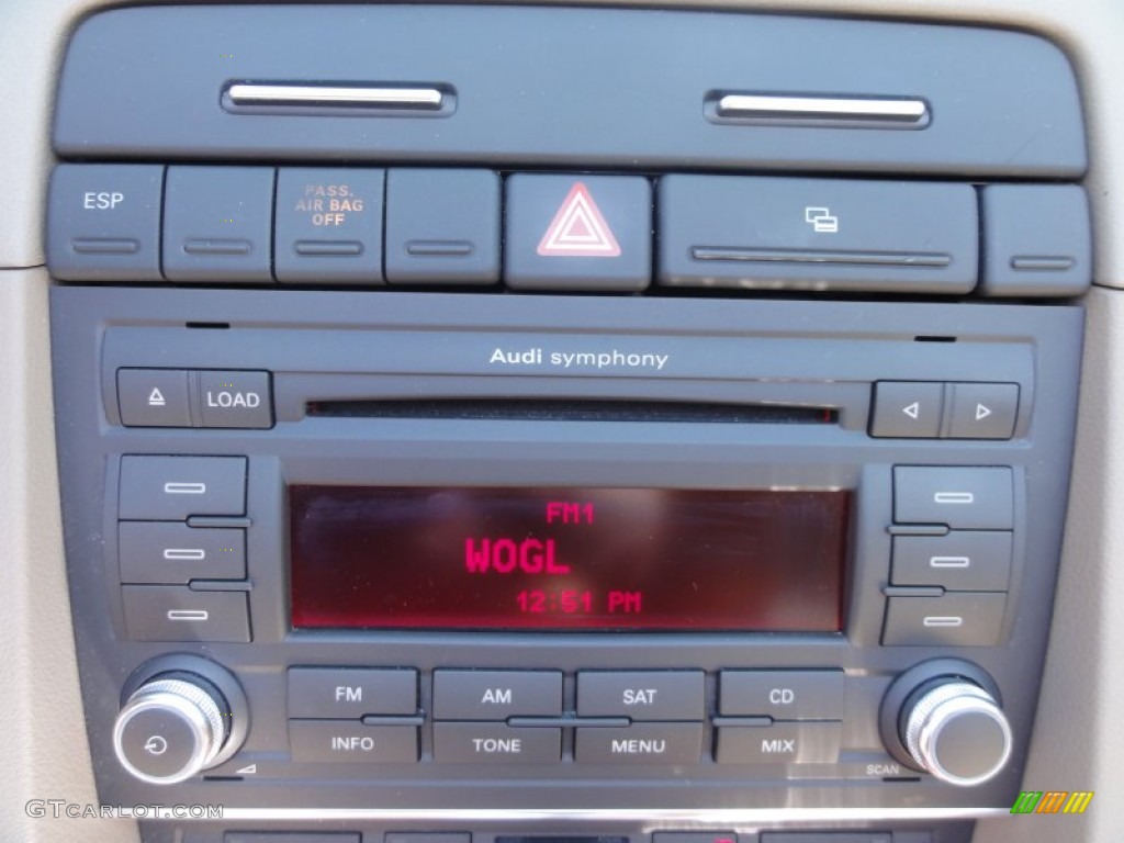 2009 Audi A4 2.0T Cabriolet Audio System Photo #53105804