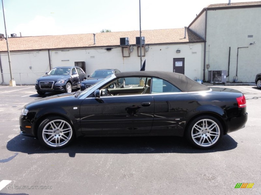 Brilliant Black 2009 Audi A4 2.0T Cabriolet Exterior Photo #53105891