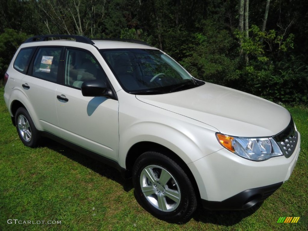 2011 Forester 2.5 X - Satin White Pearl / Platinum photo #1