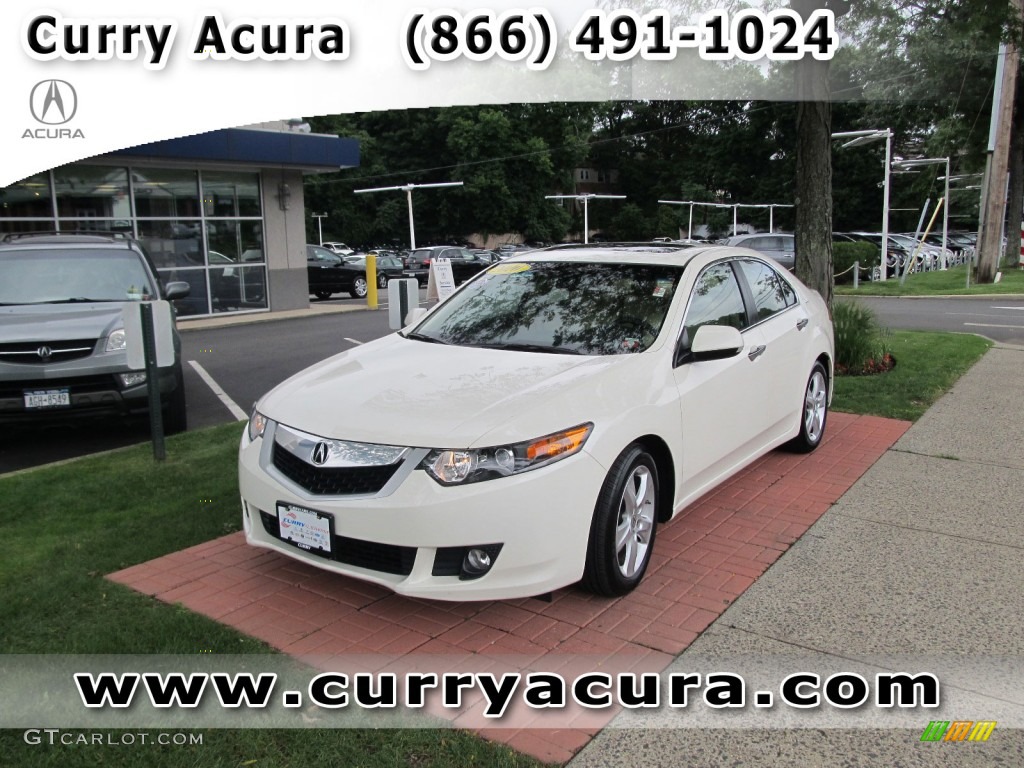 2010 TSX Sedan - Premium White Pearl / Parchment photo #1