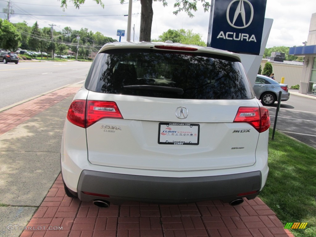 2009 MDX  - Aspen White Pearl / Parchment photo #6