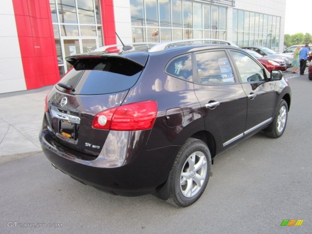 2011 Rogue SV AWD - Black Amethyst / Black photo #7