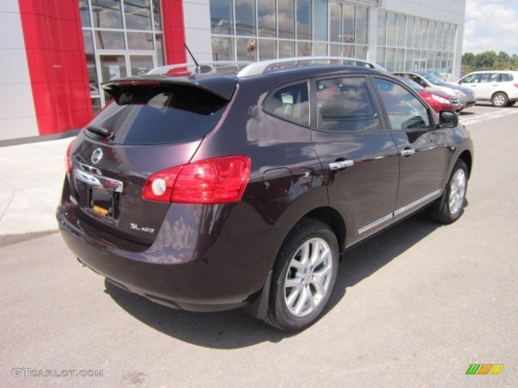 2011 Rogue SL AWD - Black Amethyst / Gray photo #7