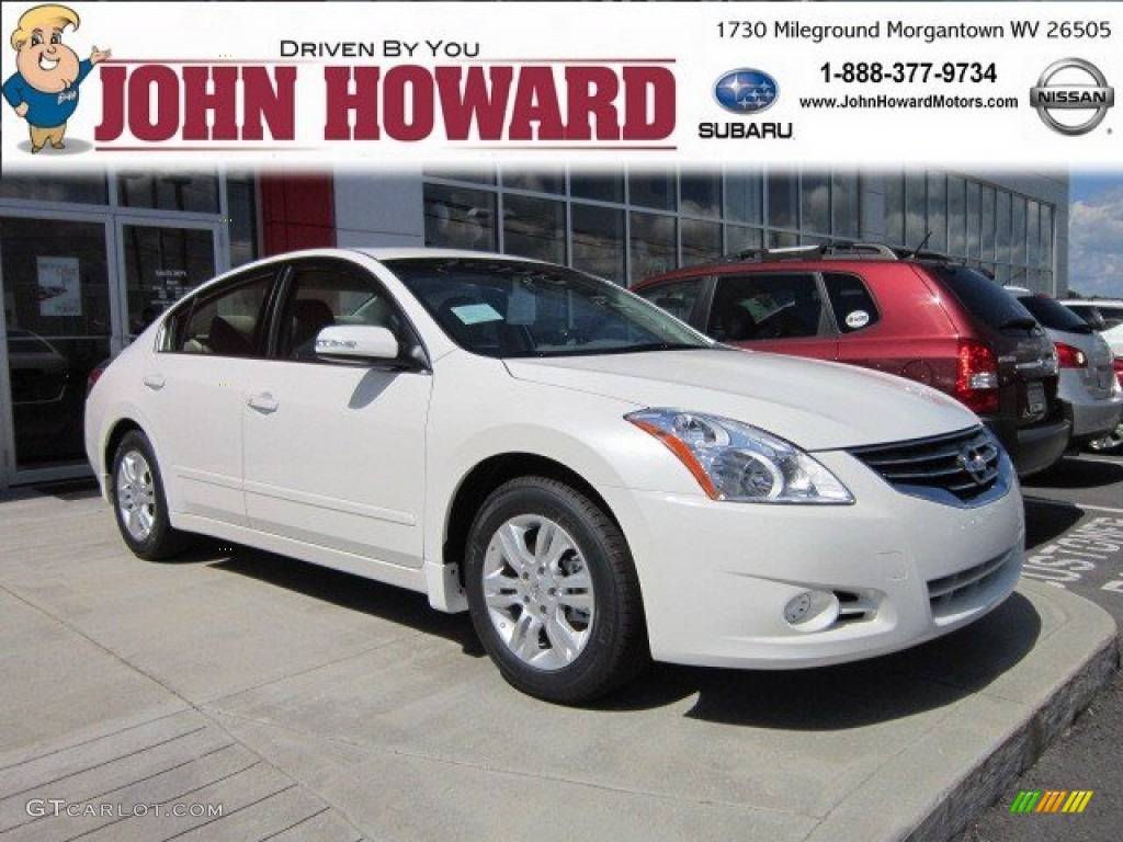 2012 Altima 2.5 SL - Winter Frost White / Blonde photo #1