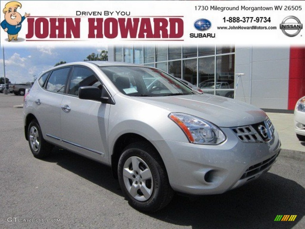 2011 Rogue S AWD - Silver Ice Metallic / Black photo #1