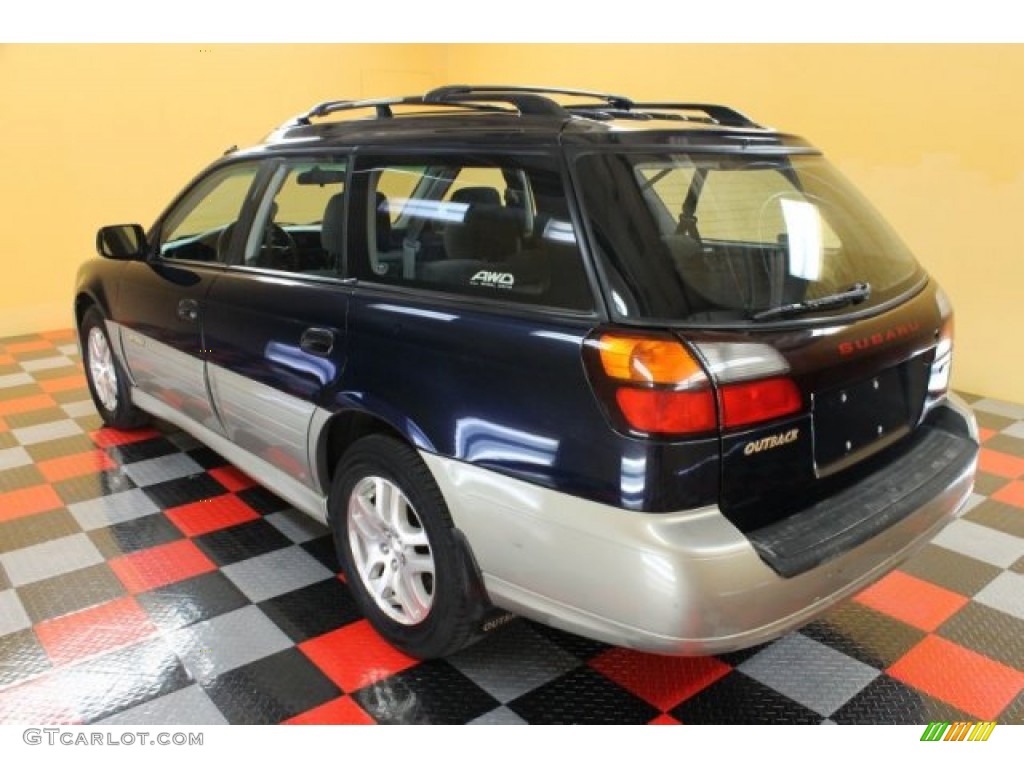 2001 Outback Wagon - Deep Sapphire Metallic / Gray photo #2