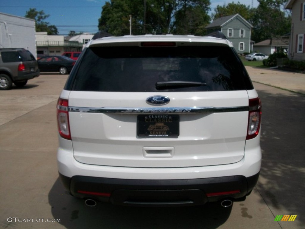 2012 Explorer FWD - White Suede / Medium Light Stone photo #7