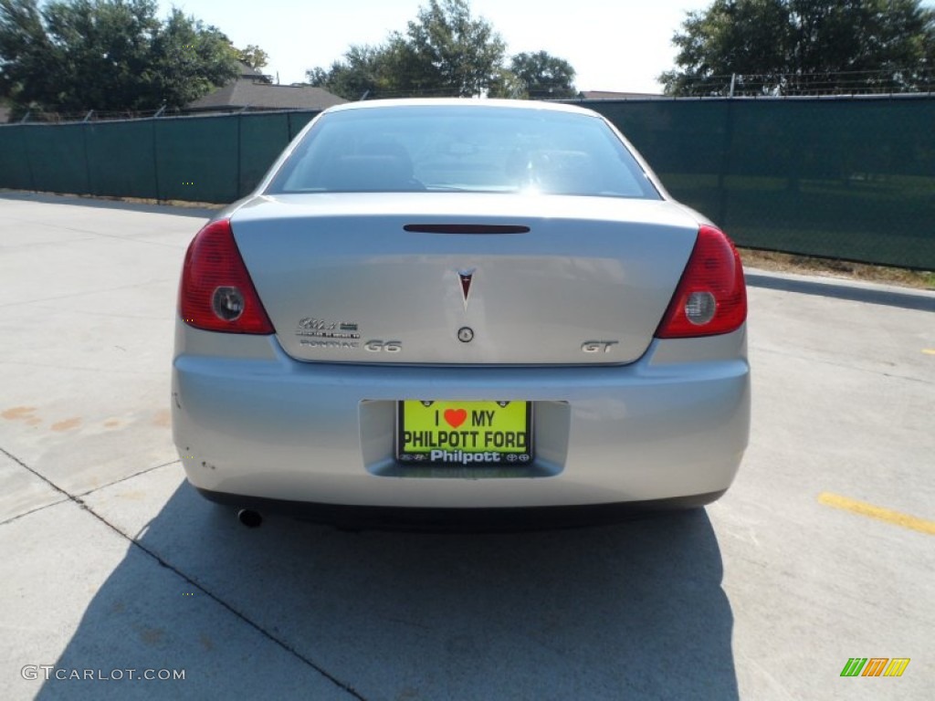 2008 G6 GT Sedan - Liquid Silver Metallic / Ebony Black photo #4