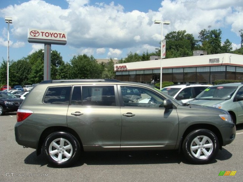 2009 Highlander V6 4WD - Cypress Green Pearl / Sand Beige photo #1