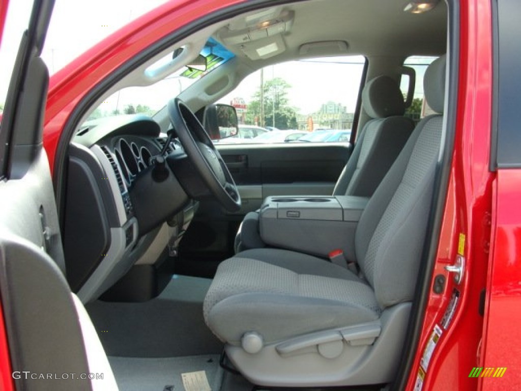 2010 Tundra Double Cab 4x4 - Radiant Red / Graphite Gray photo #7