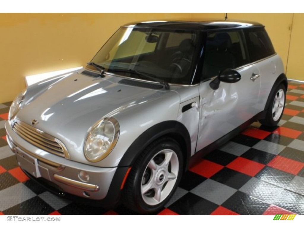 2002 Cooper Hardtop - Pure Silver Metallic / Panther Black photo #1