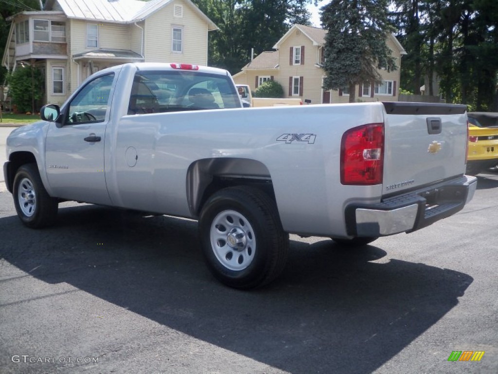 2011 Silverado 1500 Regular Cab 4x4 - Sheer Silver Metallic / Dark Titanium photo #7