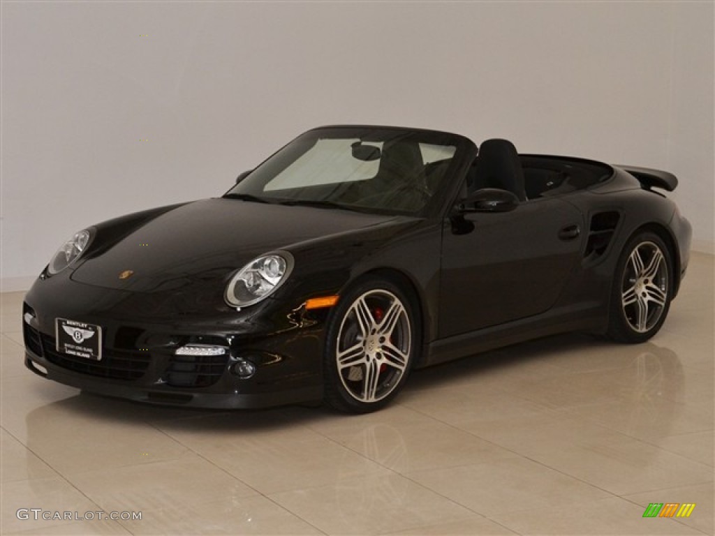 Black 2008 Porsche 911 Turbo Cabriolet Exterior Photo #53118033
