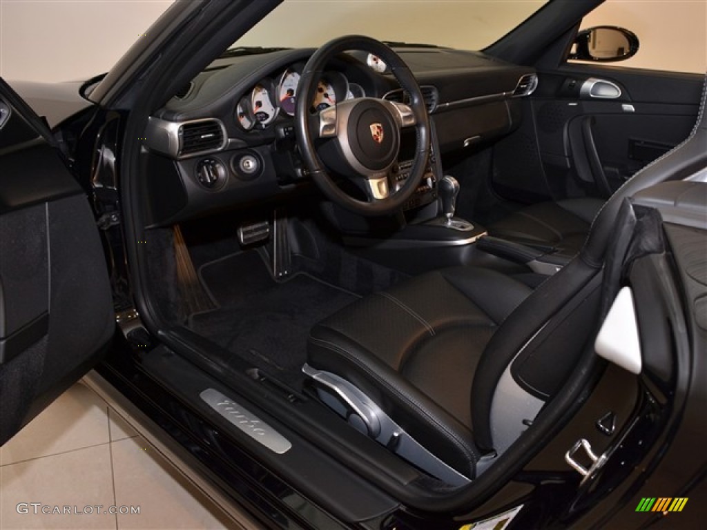 Black Interior 2008 Porsche 911 Turbo Cabriolet Photo #53118114