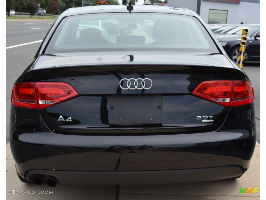 2009 A4 2.0T Premium quattro Sedan - Brilliant Black / Black photo #4