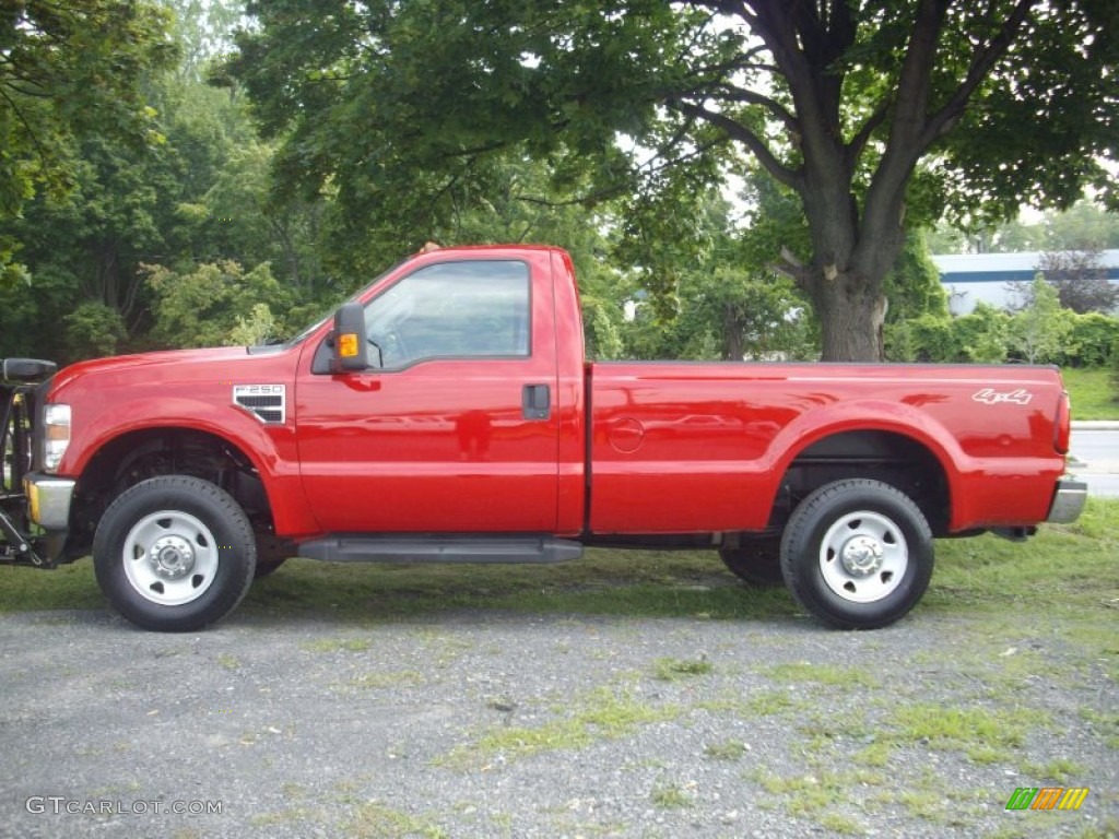 Red 2009 Ford F250 Super Duty XL Regular Cab 4x4 Exterior Photo #53122782