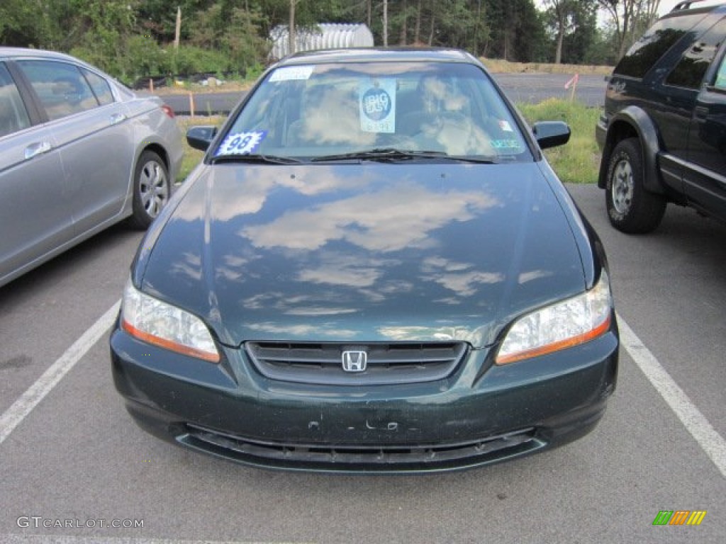 1998 Accord LX V6 Coupe - New Dark Green Pearl / Ivory photo #2