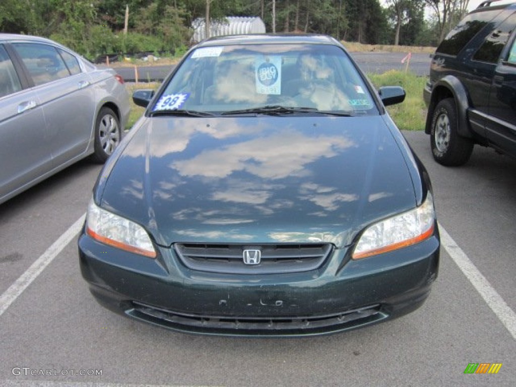 1998 Accord LX V6 Coupe - New Dark Green Pearl / Ivory photo #2