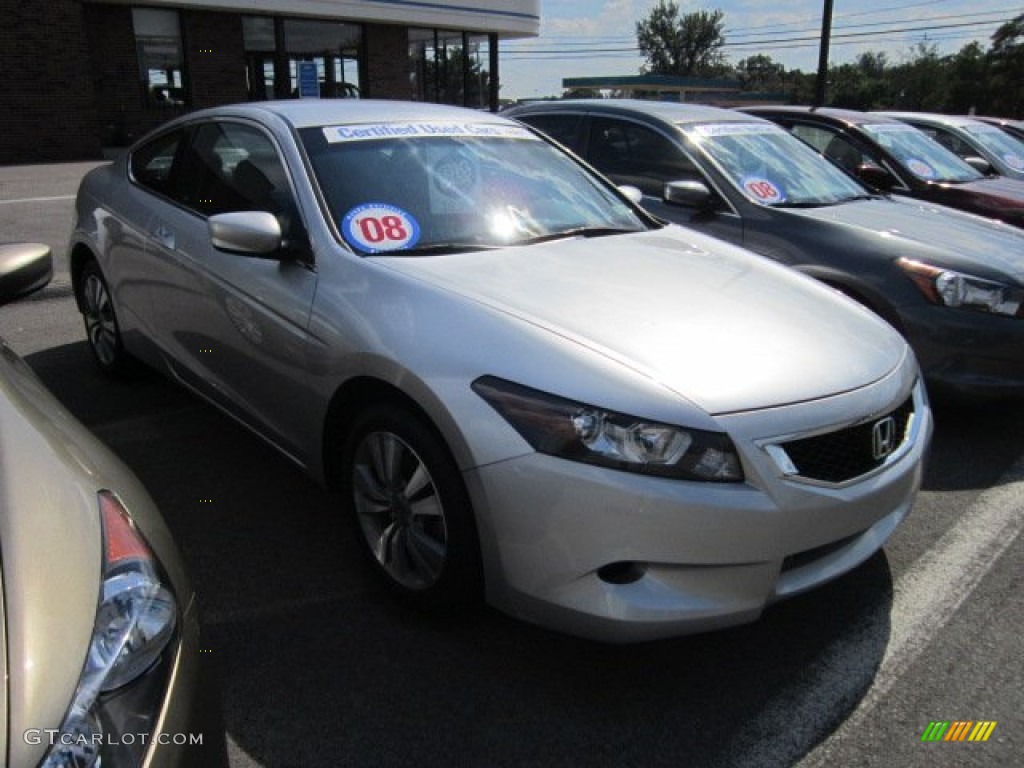 2008 Accord LX-S Coupe - Alabaster Silver Metallic / Black photo #1