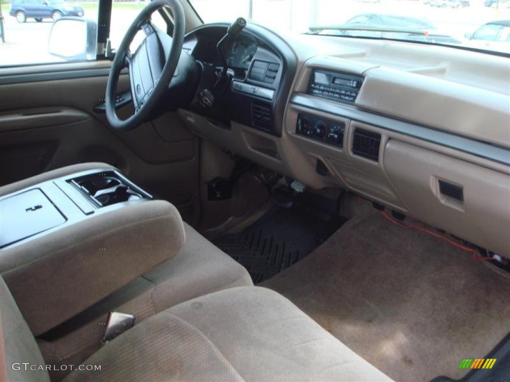 1995 F150 XLT Extended Cab 4x4 - Colonial White / Beige photo #7