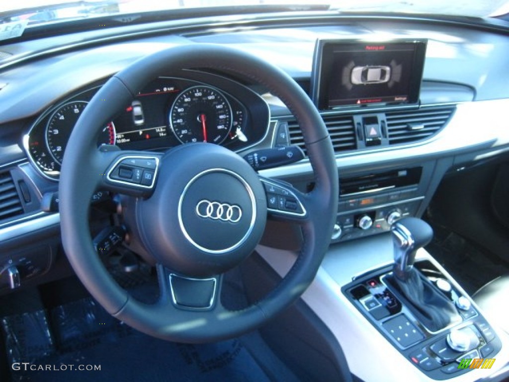 2012 Audi A6 3.0T quattro Sedan Black Dashboard Photo #53126127