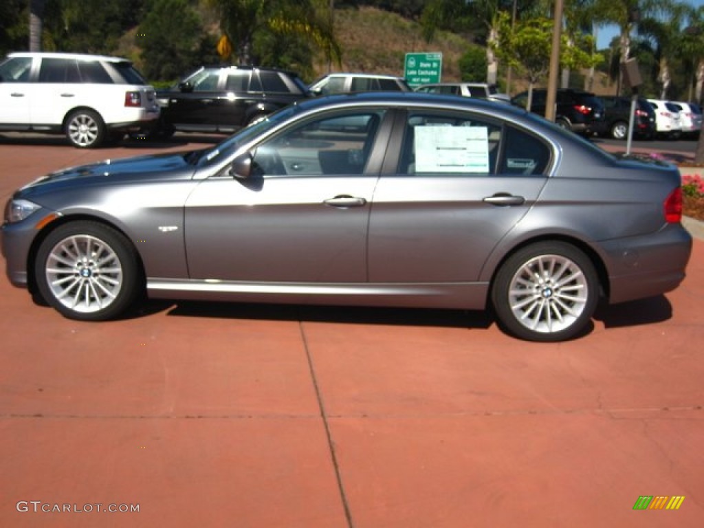 2011 3 Series 335d Sedan - Space Gray Metallic / Gray Dakota Leather photo #2