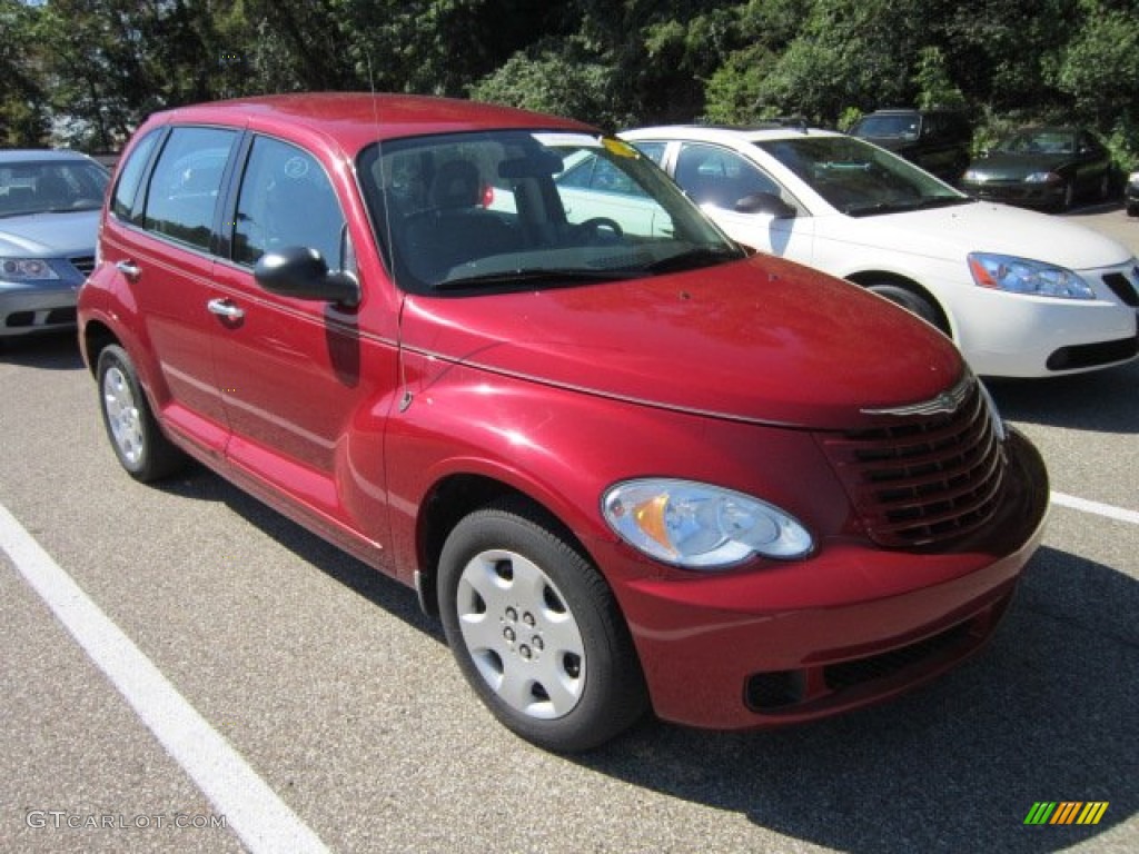 2008 PT Cruiser LX - Inferno Red Crystal Pearl / Pastel Slate Gray photo #1