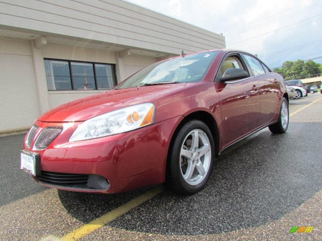 2008 G6 V6 Sedan - Performance Red Metallic / Light Taupe photo #1