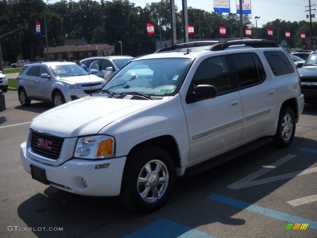 2004 Envoy XL SLT 4x4 - Summit White / Light Tan photo #7