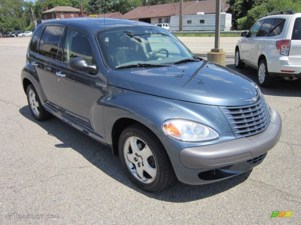 2002 PT Cruiser Limited - Steel Blue Pearlcoat / Gray photo #7