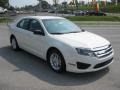 2012 White Suede Ford Fusion S  photo #4