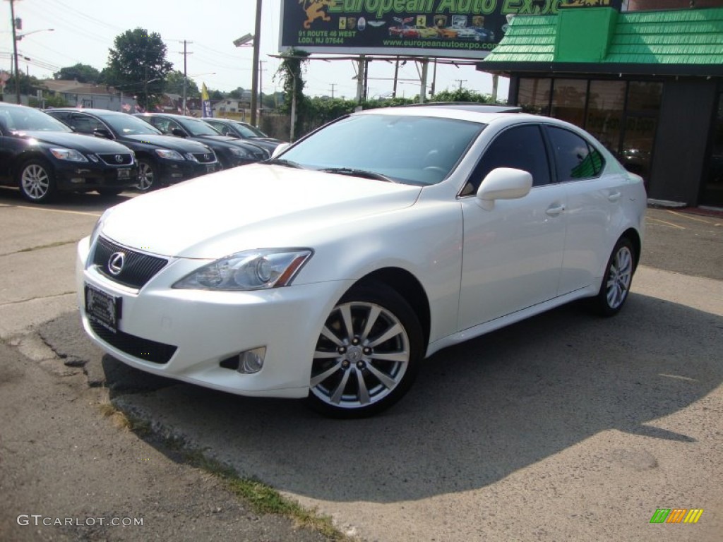 2006 IS 250 AWD - Crystal White / Black photo #1