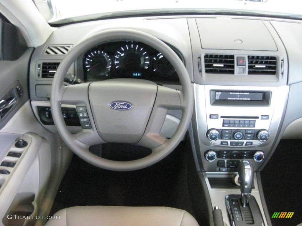 2012 Ford Fusion S Medium Light Stone Dashboard Photo #53128929