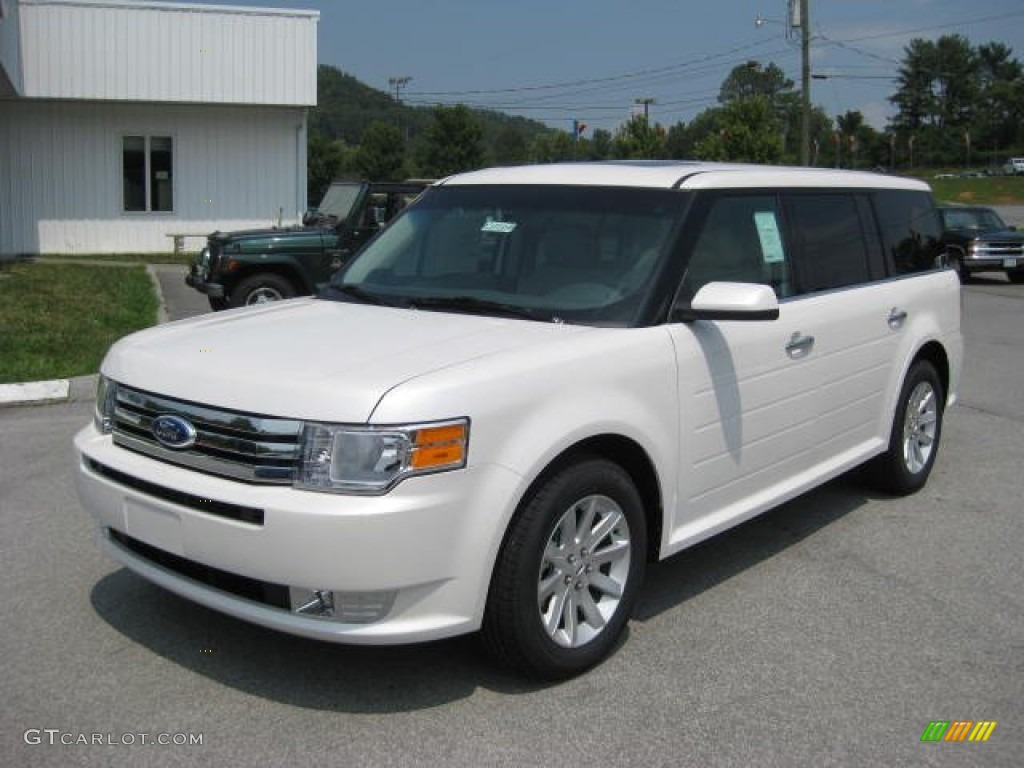 White Platinum Metallic Tri-Coat 2012 Ford Flex SEL Exterior Photo #53129397