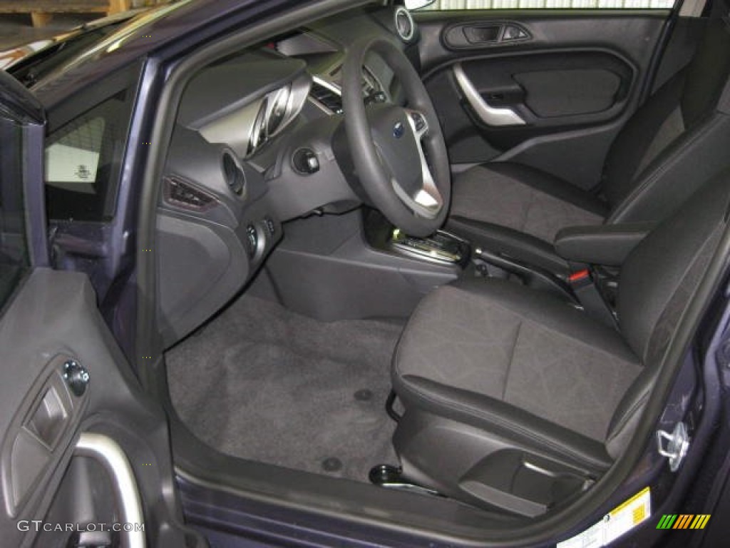 Charcoal Black Interior 2012 Ford Fiesta SE Sedan Photo #53130259