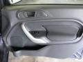 Charcoal Black 2012 Ford Fiesta SE Sedan Door Panel