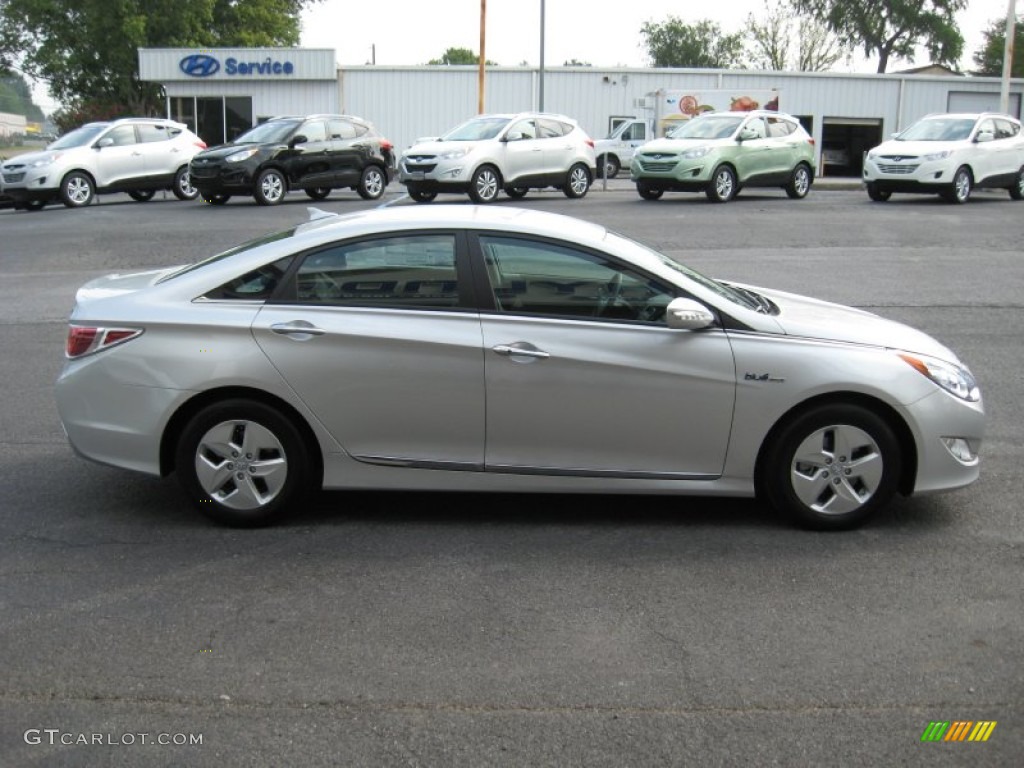 Silver Frost Metallic 2011 Hyundai Sonata Hybrid Exterior Photo #53130913