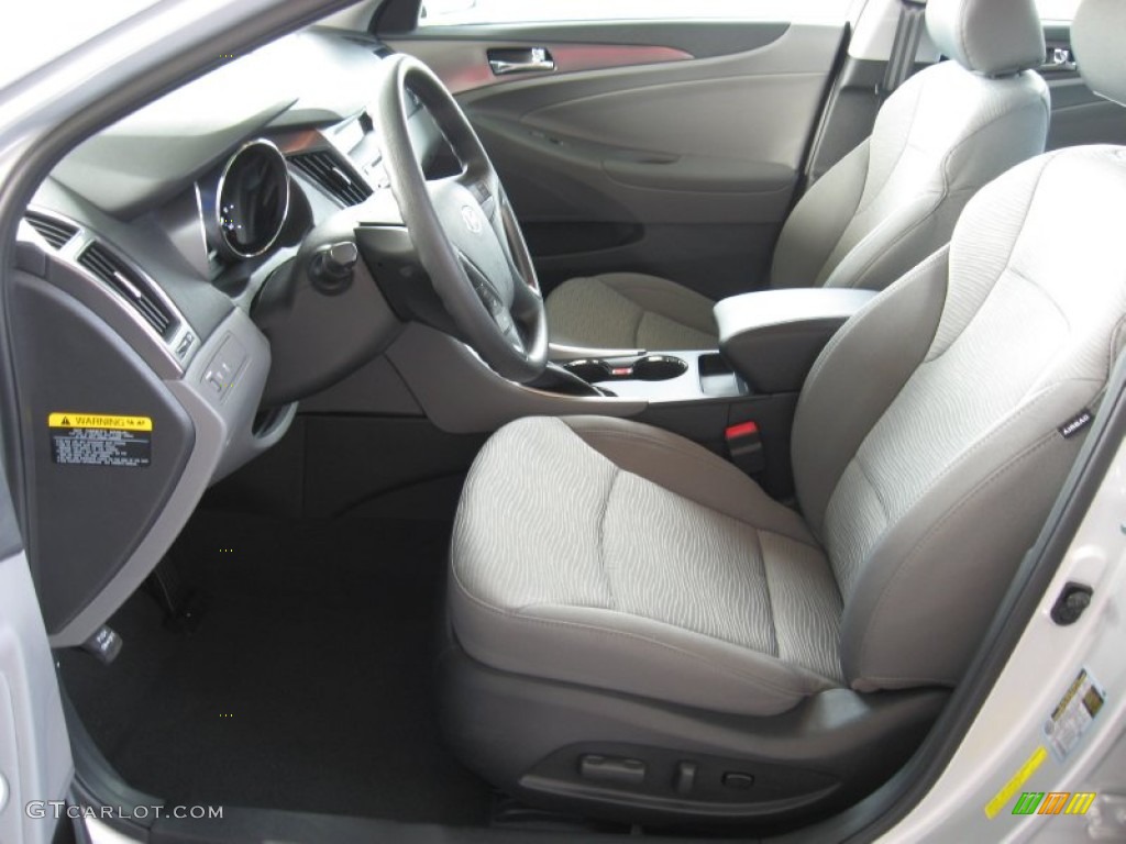 Gray Interior 2011 Hyundai Sonata Hybrid Photo #53130994