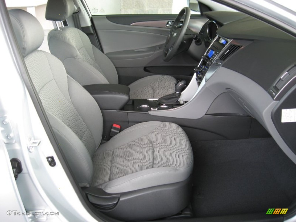 Gray Interior 2011 Hyundai Sonata Hybrid Photo #53131066