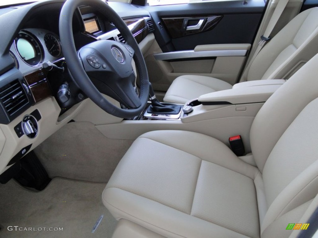 Almond/Black Interior 2012 Mercedes-Benz GLK 350 Photo #53131069