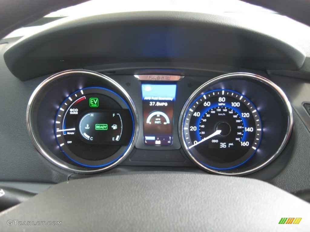 2011 Hyundai Sonata Hybrid Gauges Photo #53131240