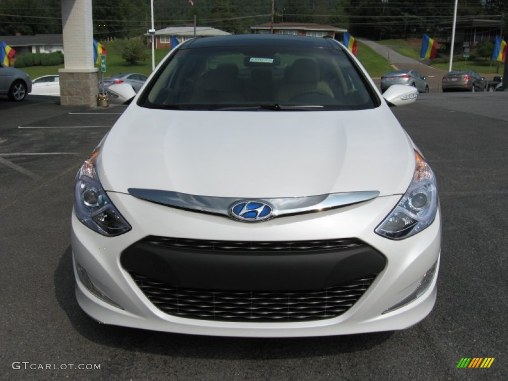 Porcelain White Pearl 2011 Hyundai Sonata Hybrid Exterior Photo #53131309