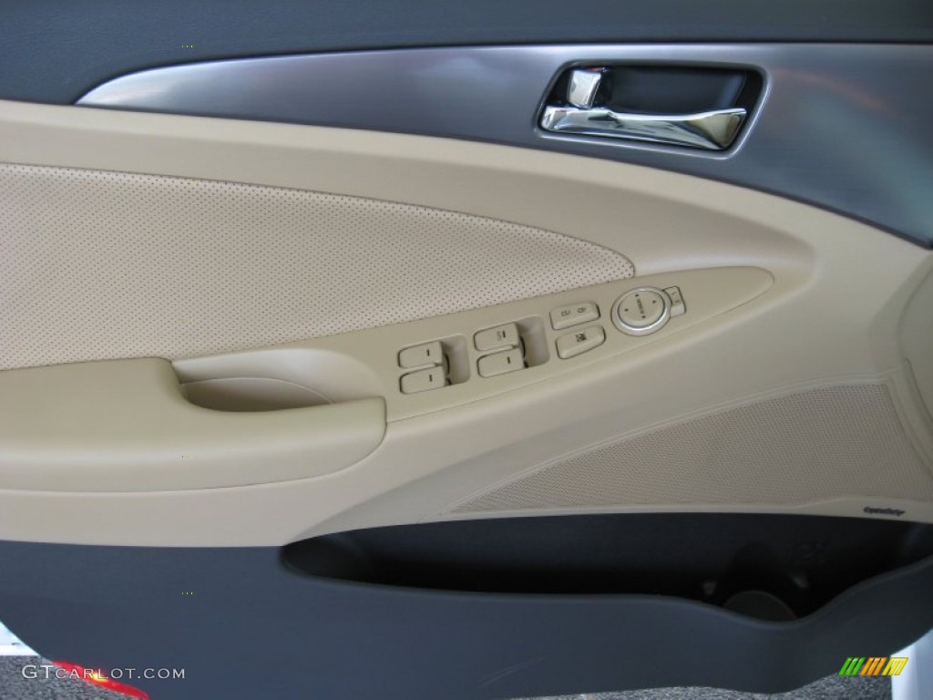 2011 Hyundai Sonata Hybrid Camel Door Panel Photo #53131498