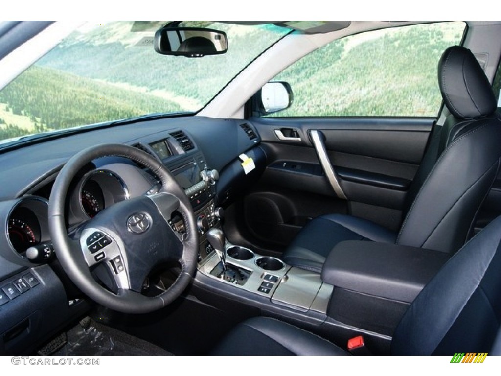 Black Interior 2012 Toyota Highlander SE 4WD Photo #53133760