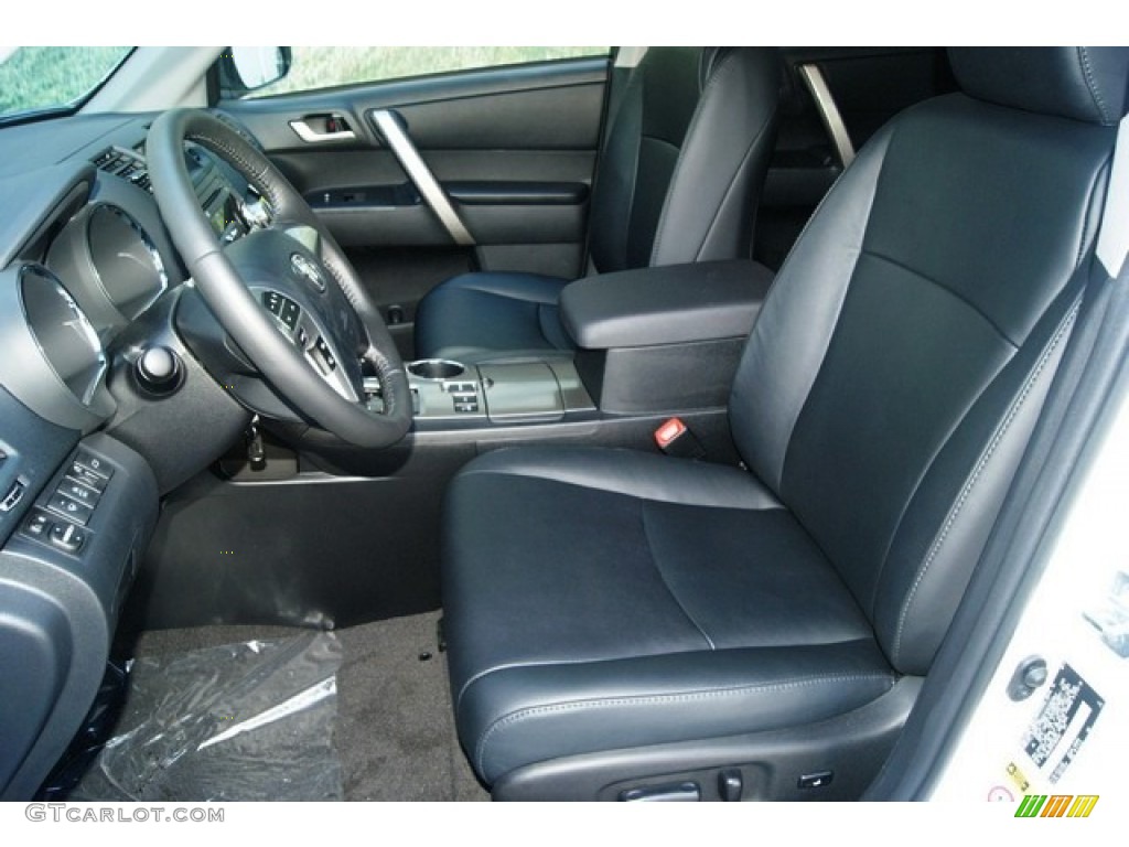 Black Interior 2012 Toyota Highlander SE 4WD Photo #53133791
